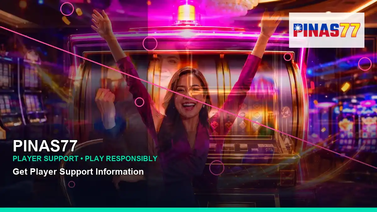 PINAS77 party online slot games featuring an adult Filipina casino host with a right close-up composition
